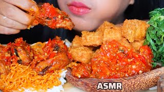 ASMR MIE IKAN LAUT PEDAS IKAN TONGKOL MUKBANG INDONESIA ASMR asmrsounds asmrvideo mie [upl. by Noiroc493]