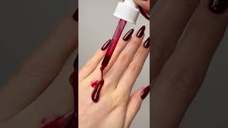 The PERFECT Red Nails At Home  Nail Polish Application amp Handcare nails nailhacks [upl. by Yanat]