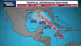 Tropical weather tracker Tropical Depression forms in Caribbean should become Hurricane Rafael [upl. by Vargas]