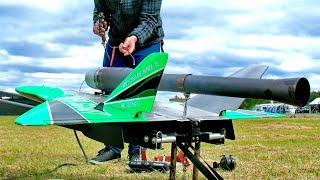 WOW  STUNNING  LOUD AND FAST   PULSO PULSE ENGINE POWERED RC JET MODEL  FLIGHT DEMONSTRATION [upl. by Forester]