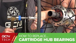 How To Replace Cartridge Hub Bearings In Your Road Bike Wheels [upl. by Henarat868]