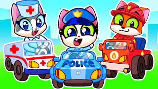 Rescue Team Is Coming 🚔 Simple Learning Songs On YouTube By PawsampPlay 🐾 [upl. by Nylarahs657]