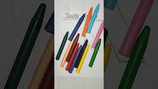 Plastic crayons 🖍 vs Cake colour 😍 art drawing shorts 😍 😍 [upl. by Ydorb282]