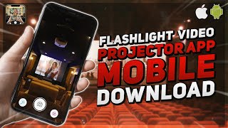 Flashlight Video Projector App for iPhone iPad iOS amp Android  Projector App for Mobile [upl. by Lerner]