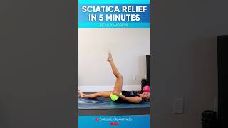 Sciatica Relief in 5 Minutes  Caroline Jordan [upl. by Macintyre551]