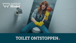 Wc  toilet ontstoppen Zo doe je dat [upl. by Nixie]