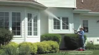 How to Clean Soffits amp Gutters with a Briggs and Stratton Pressure Washer [upl. by Lynnea]