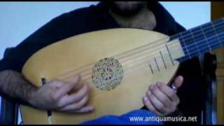 Lute Tutorial n4  How to play your first Renaissance dance [upl. by Enahsal695]