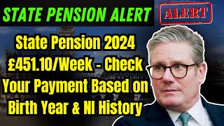 State Pension 2024 £45110Week – Check Your Payment Based on Birth Year amp NI History [upl. by Syman]