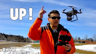 Bwine F7GB2 drone  19 Mile Range Night Shooting and High Wind Capability Review [upl. by Aicinet]