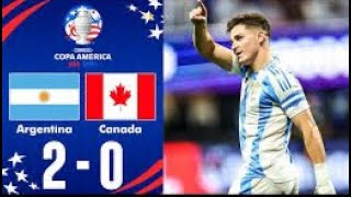 Copa America 2024 argentina vs Canada highlights [upl. by Curzon211]