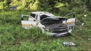 BREAKING Washington Co Chief Deputy Critically Injured in Crash [upl. by Halsy]