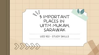 UED102  5 IMPORTANT PLACES IN UiTM MUKAH SARAWAK [upl. by Lindsley]