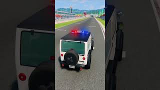 Police Car Bomba Survivability 🤣 BeamNGdrive shorts [upl. by Amimej]