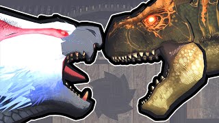 Brute Tigrex vs Lucent Nargacuga Part 44  Animation [upl. by Anilok]