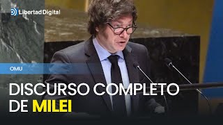 El discurso completo de Milei en la ONU a favor de la libertad [upl. by Donavon]