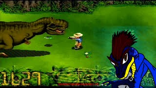 Tranquilizing T Rex  Jurassic Park SNES Part 2 [upl. by Sabsay431]