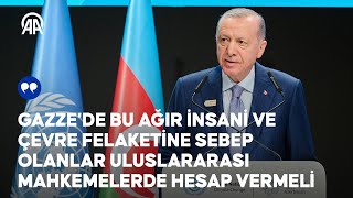 Cumhurbaşkanı Erdoğan BM COP29 Devlet ve Hükümet Başkanları Yüksek Düzeyli Oturumunda konuştu [upl. by Enitsahc498]