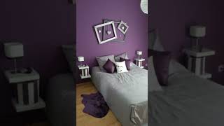 les top Idées de décoration de chambre coucher avec couleur violet tendance [upl. by Llirpa52]