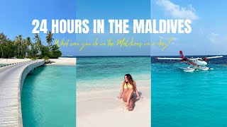 Spend 24 HOURS IN THE MALDIVES with us [upl. by Noirb]