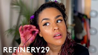 I Dyed My Curly Hair Rose Pink For 48 Hours  Hair Me Out  Refinery29 [upl. by Aitel]