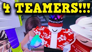 1v4 TOXIC TEAMERS In Flee The Facility Roblox [upl. by Elak]