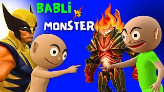 Pagal BABLI 2 Vs Monster Pagal Beta Monster wala cartoon cs bisht Vines Chintu Chinki ki comedy [upl. by Hammad]