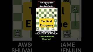 Awesome endgame Shuvalova vs Ju Wenjun Speedchess chess schach ajedrez xadrez caturday [upl. by Lehmann]