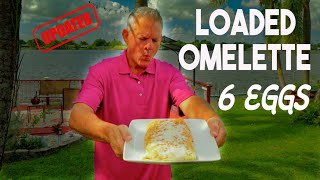 Healthy AND Delicious Loaded Omelette  Blackstone Griddle [upl. by Shanley]