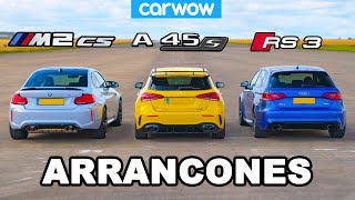 Nuevo BMW M2 CS vs AMG A45 S vs Audi RS3 ¡ARRANCONES [upl. by Galer937]