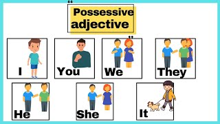 Possessive Adjectives  English Grammar amp Composition Grade 3 he sheitkids learning videos [upl. by Onia]