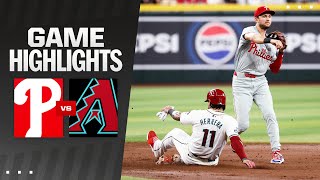 Phillies vs Dbacks Game Highlights 81024  MLB Highlights [upl. by Pegma]