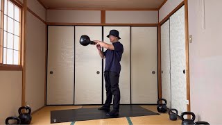 ケトルベル ワンハンドスイング 40kg kettlebell one hand swing [upl. by Elrae]