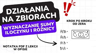 Działania na zbiorach [upl. by Eugirne]