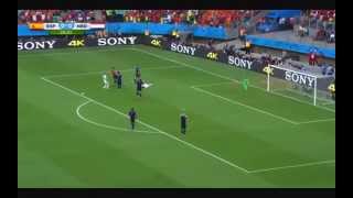 Netherlands vs Spain  Xabi Alonsos Penalty Goal  FIFA World Cup 2014 [upl. by Stav754]