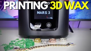 How To Print Jewelry Wax With A Resin 3D Printer 300 Mars Elegoo 3 Pro [upl. by Ahsayn]