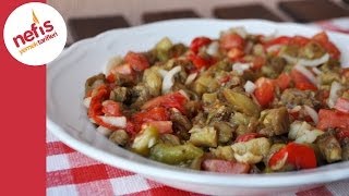 Közlenmiş Patlıcan Salatası Tarifi  Nefis Yemek Tarifleri [upl. by Zea949]