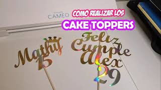 Como hacer un CAKE TOPPER facil y sencillo [upl. by Tlok]