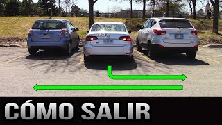 Cómo salir de un lugar de estacionamiento  90 grados y paralelo [upl. by Enoitna]