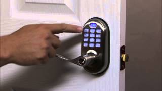 Yale Real Living Push Button Lever Lock Programming  One Touch Locking 06 [upl. by Ahsiram]