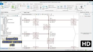 SewerCAD CONNECT EDITION│03 DISEÑO DE SISTEMA DE ALCANTARILLADO PARTE 2 [upl. by Rodi]