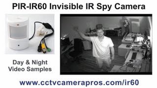 PIRIR60 Hidden Infrared CCTV Spy Camera Surveillance Video Demo [upl. by Aliak351]