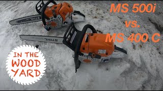 Stihl MS 500i vs Stihl MS 400 C  547 [upl. by Hewart]