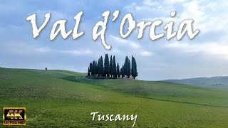 VAL D’ORCIA VAL DORCIA amp Bagno Vignoni Tuscany – Italy 🇮🇹 4K video [upl. by Fitzhugh393]