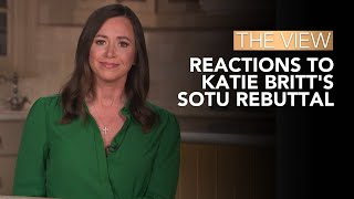 Reactions To Katie Britts SOTU Rebuttal  The View [upl. by Adnicaj]