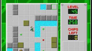 Chips Challenge 1 level 45 solution  200 seconds [upl. by Caria789]