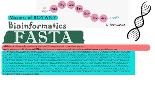 Bioinformatics FASTA [upl. by Bastian]