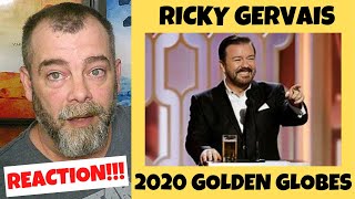 Ricky Gervais Hosting the 2020 Golden Globes REACTION [upl. by Therese74]