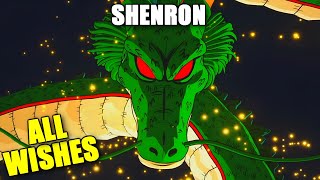 All Shenron Wishes  Dragon Ball Sparking Zero [upl. by Ecirrehs]