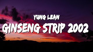 Yung Lean  Ginseng Strip 2002 Lyrics  Btches come and go brah but you know I stay [upl. by Jari]